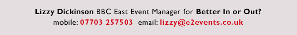 Lizzy Dickinson, BBC Yorkshire Events Manager - The Ruby Awards 2016mobile: 07703 257503 email: lizzy@e2events.co.uk